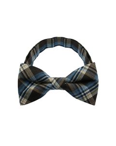 Dark Brown Checkered Plate 1 Bow Tie