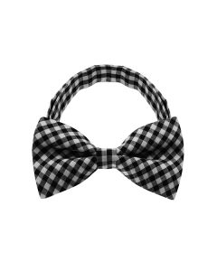 Black Checkered Plate 1 Bow Tie
