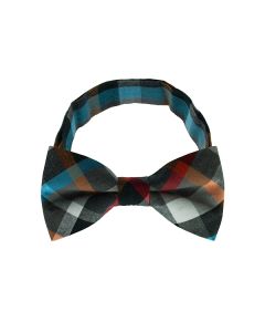 Black Checkered Plate 2 Bow Tie