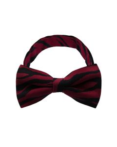 Maroon Zebra Pattern 1 Bow Tie