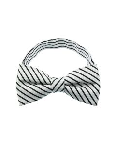 Black Stripe Pattern 1 Bow Tie