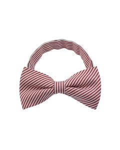 Red Stripe Pattern 1 Bow Tie