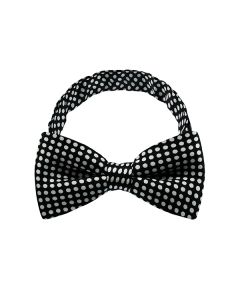 Black Dot Pattern 1 Bow Tie