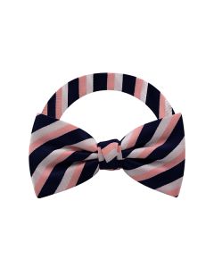 Old Rose Triple Stripe Bow Tie