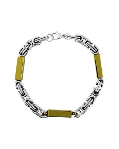 Gold Rectangle C.S. Chain Bracelet