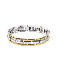 Two-Tone Magnetic Therapy Chain Bracelet