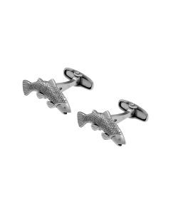 Silver Antique Fish Cufflink