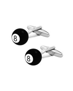 Snooker Ball No.8 Cufflink