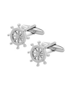 Ship Steering Wheel Cufflink