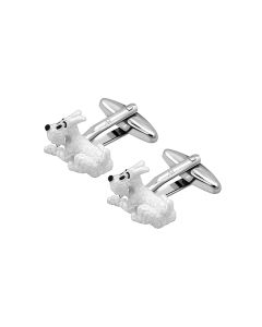 Snowy Dog Cufflink