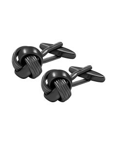 Black Classic Knot Cufflink