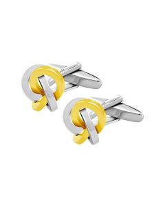 Silver Gold Arch Knot Cufflink