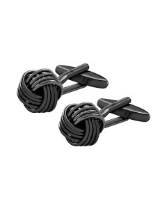 Black Bind Knot Cufflink