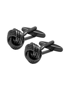 Black Woven Knot Cufflink