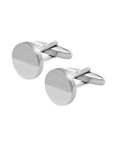 Silver Circle Cufflink