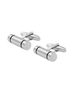 Silver Cylinder Cufflink