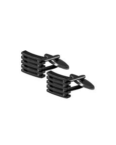 Gun Metal Grate Cufflink