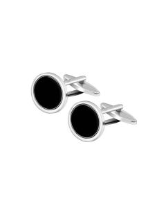 Onyx Circle Cufflink