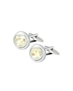 Pearl Mosaic Circle Cufflink