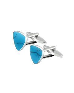Turquoise Triangle Cufflink