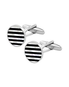 Stripes Circle Cufflink