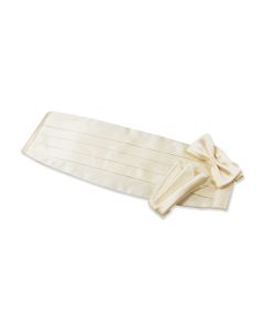 Ivory Cummerbund Set