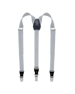 Silver Slim Suspenders