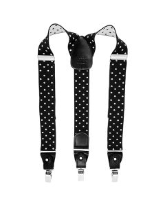 Black Polka Dot Suspenders