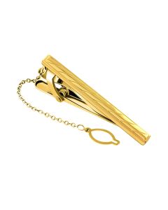 Gold Stripe Tie Clip