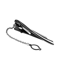 Black Waft Tie Clip