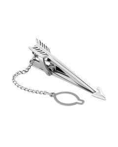 Silver Arrow Tie Clip