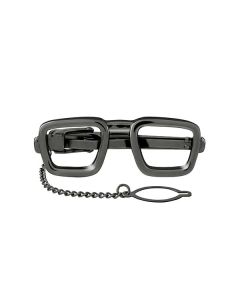 Gun Metal Eyeglasses Tie Clip