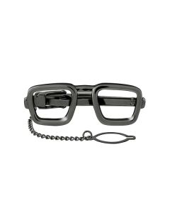 Gun Metal Eyeglasses Tie Clip