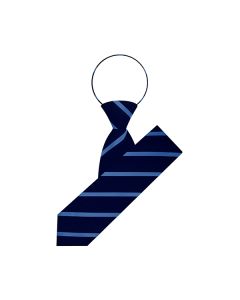 M.S. Smart Stripe Zipper Tie